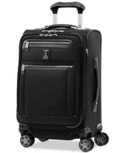 Travelpro Platinum Elite 20" Business Plus Softside Carry-on Spinner In Shadow Black