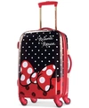 AMERICAN TOURISTER AMERICAN TOURISTER DISNEY MINNIE MOUSE RED BOW 21" HARDSIDE SPINNER SUITCASE