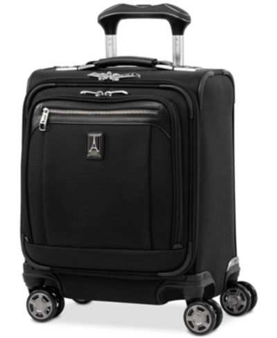 Travelpro Platinum Elite 16" Softside Carry-on Spinner In Shadow Black