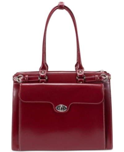 Mcklein Winnetka Briefcase In Red