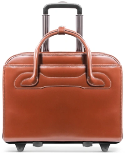 Mcklein Willowbrook Detachable Wheeled Briefcase In Brown