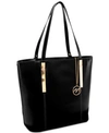 Mcklein Cristina Leather Tote In Black