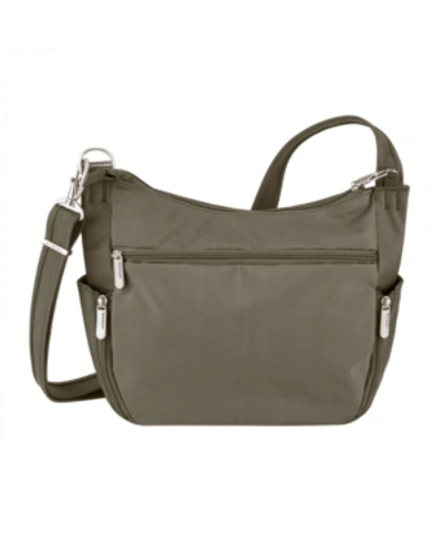 Travelon Anti-theft Classic Crossbody Bucket Bag In Nutmeg