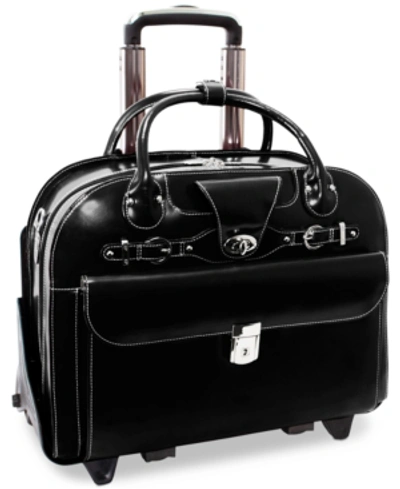 Mcklein Roseville Detachable Wheeled Briefcase In Black