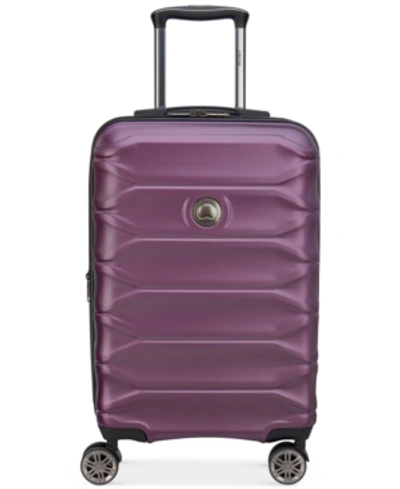 Delsey Meteor 21" Hardside Expandable Carry-on Spinner Suitcase, Created For Macy's In Plum