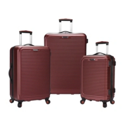 Travel Select Savannah 3-pc. Hardside Luggage Set, Created For Macy's In Red