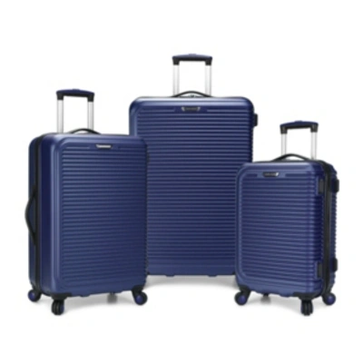 Travel Select Savannah 3-pc. Hardside Luggage Set, Created For Macy's In Navy