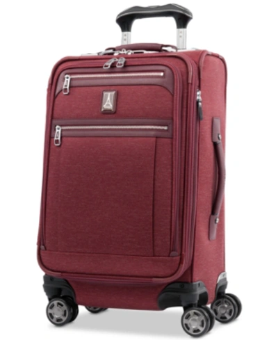 Travelpro Platinum Elite 21" Softside Carry-on Spinner In Bordeaux