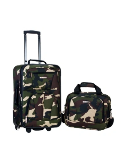 Rockland 2-pc. Pattern Softside Luggage Set In Camo