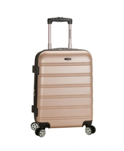 Rockland Melbourne 20" Hardside Carry-on Spinner In Champagne