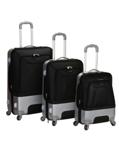 Rockland Rome 3-pc. Hardside Luggage Set In Black