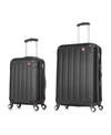 Dukap Intely 2-pc. Hardside Luggage Set With Usb Port In Black