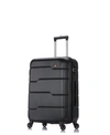 Dukap Rodez 24" Lightweight Hardside Spinner Luggage In Black
