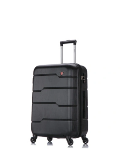Dukap Rodez 24" Lightweight Hardside Spinner Luggage In Black