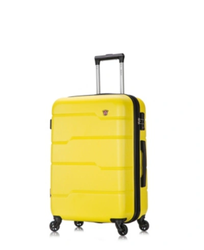 Dukap Rodez 24" Lightweight Hardside Spinner Luggage In Yellow