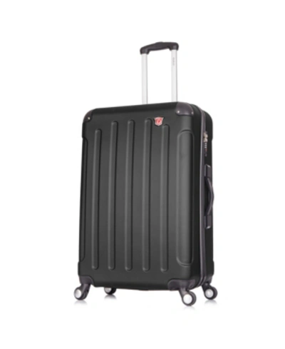 Dukap Intely 28" Hardside Spinner Luggage With Integrated Weight Scale In Black