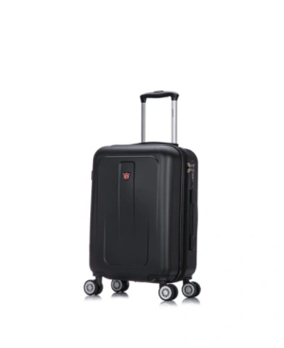 Dukap Crypto 20" Lightweight Hardside Spinner Carry-on Luggage In Black