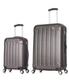 DUKAP INTELY 2-PC. HARDSIDE LUGGAGE SET WITH USB PORT