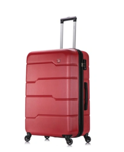 Dukap Rodez 28" Lightweight Hardside Spinner Luggage In Red