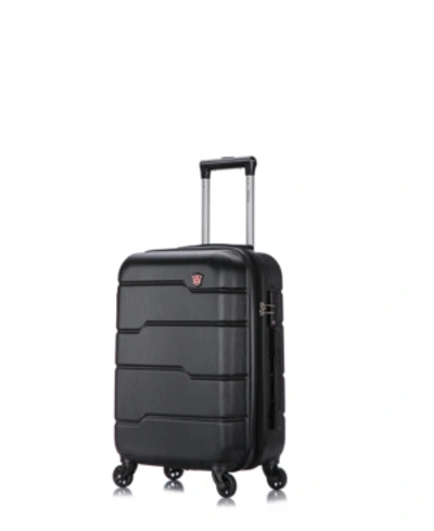 Dukap Rodez 20" Lightweight Hardside Spinner Carry-on Luggage In Black