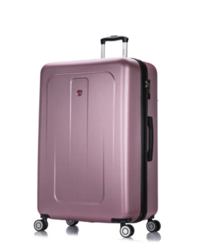 Dukap Crypto 32" Lightweight Hardside Spinner Luggage In Rose Gold