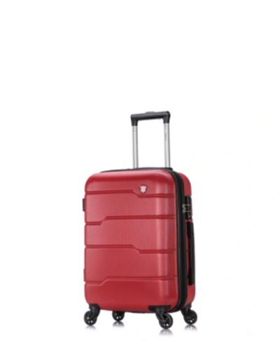 Dukap Rodez 20" Lightweight Hardside Spinner Carry-on Luggage In Red