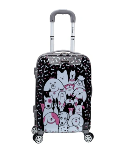 Rockland 20" Hardside Carry-on Spinner In Puppy