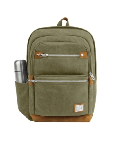 Travelon Anti-theft Heritage Backpack In Open Green