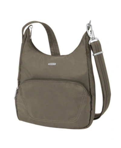 Travelon Anti-theft Classic Essential Messenger In Dark Beige
