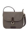 Travelon Anti-theft Courier Saddle Crossbody In Dark Beige