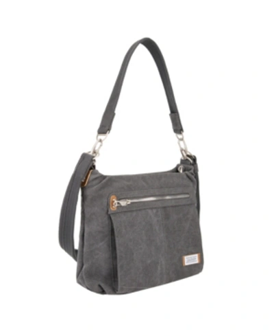 Travelon Anti-theft Heritage Hobo Bag In Dark Grey