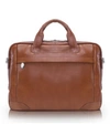 Mcklein Bridgeport Large Laptop Briefcase In Brown