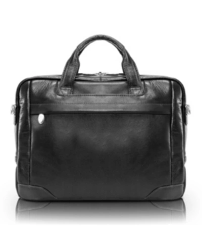 Mcklein Bridgeport Large Laptop Briefcase In Black