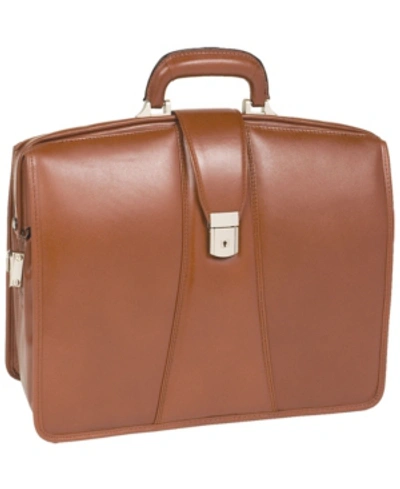 Mcklein Harrison Partners Laptop Briefcase In Brown