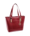 Mcklein Deva Ladies' Tote With Tablet Pocket In Red