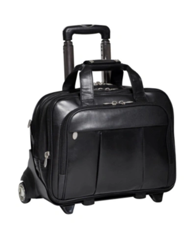 Mcklein Damen Patented Detachable -wheeled Laptop Briefcase In Black