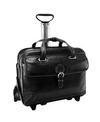 Mcklein Siamod Carugetto Patented Detachable -wheeled Laptop Briefcase In Black
