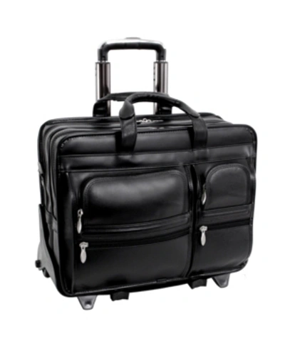 Mcklein Clinton 17" Laptop Briefcase In Black