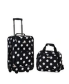Rockland 2-pc. Pattern Softside Luggage Set In Polka Dot