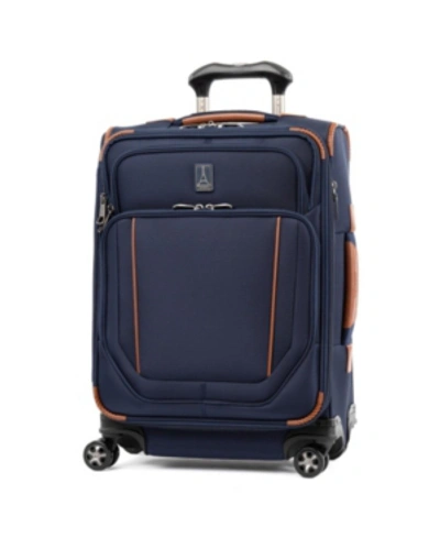 Travelpro Crew Versapack 20" Global Softside Carry-on Spinner In Patriot Blue