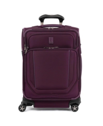 Travelpro Crew Versapack 22" Max Softside Carry-on Spinner In Perfect Plum