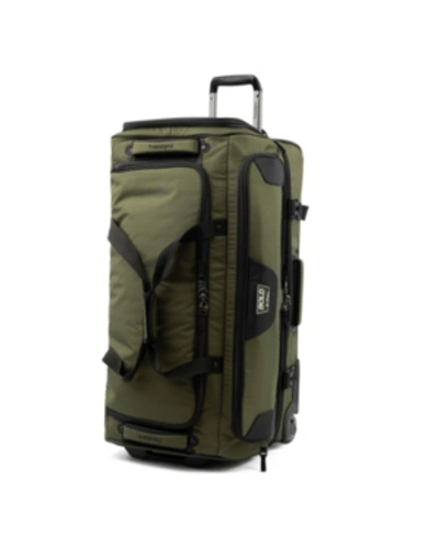 Travelpro Bold 30" Drop Bottom Rolling Duffle In Olive