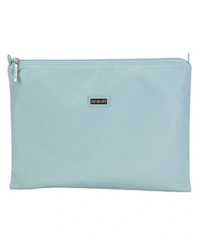 Hadaki Nylon Zip Carry All Pod Medium In Seafoam