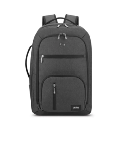 Solo Downtown Grand Travel Tsa Backpack In Gray