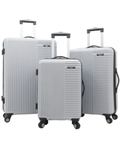 Travelers Club Basette 3-pc. Hardside Luggage Set, Created For Macy's In Grey