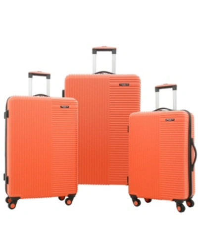 Travelers Club Basette 3-pc. Hardside Luggage Set, Created For Macy's In Coral