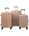 Travelers Club Basette 3-pc. Hardside Luggage Set, Created For Macy's In Rose Gold