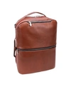 Mcklein East Side 17" 2-in-1 Laptop Tablet Convertible Travel Backpack Cross-body In Brown