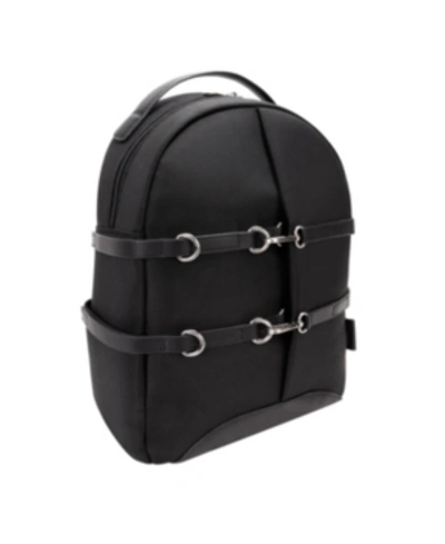 Mcklein Oakland 15" Nylon Business Casual Laptop Tablet Backpack In Black