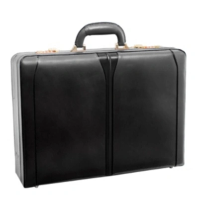 Mcklein Turner 4.5" Expandable Attache Briefcase In Black